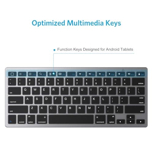 OMOTON Bluetooth Keyboard for iPad 10th Generation 9th, 8th, 7th, iPad Pro 13/12.9/11 inch, iPad Air/Mini, Wireless Keyboard for Bluetooth Enabled Devices