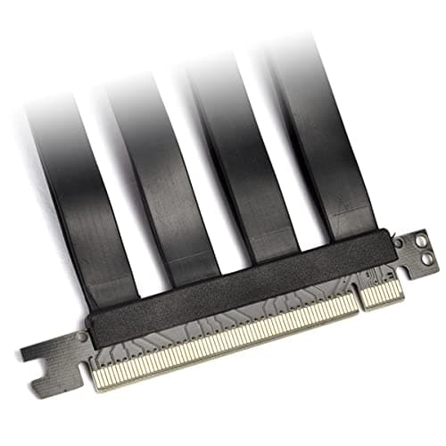 LIAN LI LAN2-1X Premium PCI-E x16 3.0 Black Extender Riser Cable 200mm and Covert Bracket for LANCOOL 2 for PCIE 3.0 only (NOT Compatible with PCIE 4.0 VGA Cards)