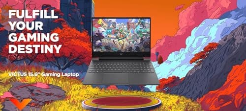 HP Victus Gaming Laptop, 15.6-inch FHD IPS 144Hz, AMD Ryzen 5-8645HS, NVIDIA GeForce RTX 4050, Wi-Fi 6, Backlit KB, Win11 Home, w/Mouse Pad (16GB RAM |1TB PCIe SSD)