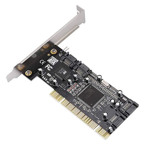 EBTOOLS PCI to 4 Port SATA RAID Card, 1.5Gbps Sil3114 Computer Internal Chipset RAID Controller Card, Support for 98SE/Me/2000/XP/NT 64 bit/Vista/Linux/Netware OS