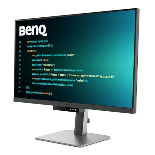 BenQ RD320U 32” 4K 3840x2160 Programming Monitor with 2000:1 Contrast Ratio, Nano Matte Panel, Backlight, 90W USB-C, Coding Modes, Night Hours Protection, Ergonomic Design, and Eye-Care Technology