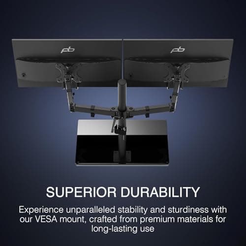Packard Bell airFrame Dual Monitor Workstation – Two 21.5" Full HD Screens, VESA Mount, 1920x1080, 75Hz, Tilt Adjustable, HDMI/VGA, Slim Bezel – Ideal for Home, Office, Productivity & Light Gaming