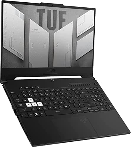 ASUS TUF Dash F15 Gaming Laptop (15.6 inches 144Hz, Intel 12th Gen i7-12650H, 64GB DDR5 RAM, 1TB PCle SSD, Geforce RTX 3070 8GB), Thunderbolt 4, Backlit KB, WiFi 6, IST Cable, Win 11 Home - Black