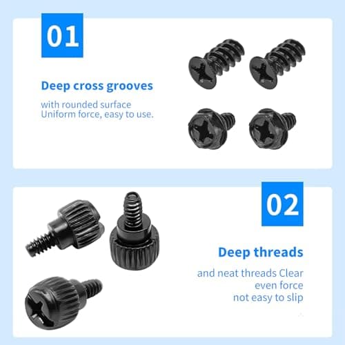420pcs Computer Screws, Motherboard Standoffs Kit for Motherboard Laptop Computer Case PC Fan HDD SSD Hard Drive Computer Fan Replacement Screws