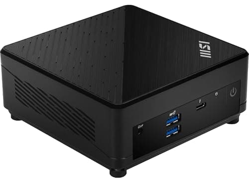MSI Cubi 5 Mini Desktop (Intel i7-1255U, Intel Iris Xe, 8GB DDR4, 512GB PCIe SSD, Thunderbolt 4, WiFi 6E, Bluetooth 5.3, 65W PSU, 2 RJ-45, 1 Display Port, HDMI, Win 11 Pro) w/DKZ USB Port Expander