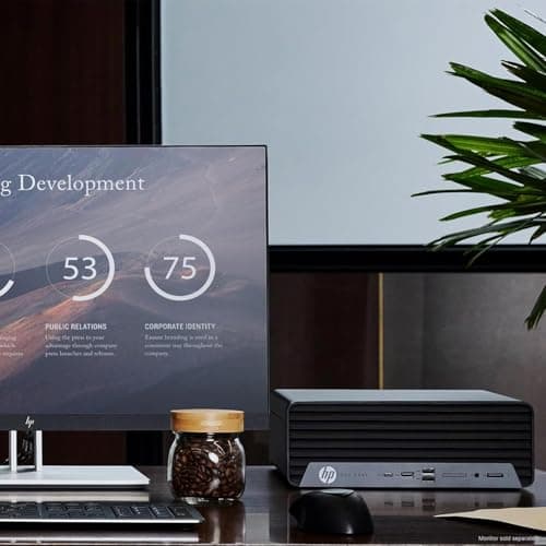 HP ProDesk 400 G9 SFF Business Desktop Computer, Latest 13th Gen Intel Core i3-13100, 32GB RAM, 1TB PCle SSD, Dual 4K Display Support, USB-C, HDMl, RJ-45, Wi-Fi, Wired Keyboard & Mouse, Win11 Pro