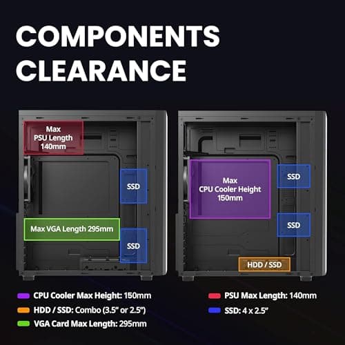 Zalman Raven ATX Mid Tower PC Case - RGB Lighting Strip, Full Tinted Tempered Glass Side Panel, 1 x Pre-Installed 120mm Fan, USB 3.0, Desktop Gaming Computer Case