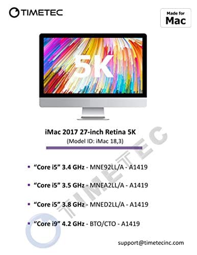 Timetec 32GB KIT(2x16GB) Compatible for Apple 2017 iMac (27-inch w/Retina 5K, 21.5-inch w/Retina 4K / Non-Retina 4K) DDR4 2400MHz PC4-19200 SODIMM MAC RAM Upgrade for iMac 18,1 / iMac 18,2 / iMac 18,3