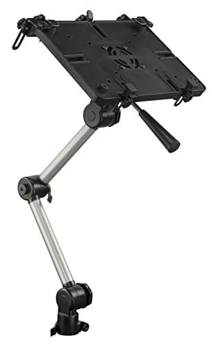 Mount-It! Laptop Vehicle Mount, No-Drill Computer Seat Mount, Full Motion Adjustable Design for Auto, Truck, Car, Van Use