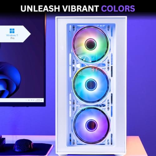 NOVATECH Phantom - Prebuilt Gaming PC Desktop Computer - RTX 3050 - Intel i7 Xeon 3.5GHz - 16GB RAM - 512GB M.2 SSD WiFi/BT, Win 11 Pro - Gaming Computer Tower, Pre Built PC Gaming - 1 Year Warranty
