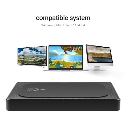 1TB External Hard Drive Ultra Slim Portable HDD-USB 3.0 USB-C for PC, Mac, Laptop, PS4, Xbox one,Xbox 360
