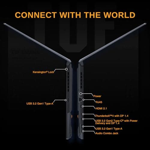 ASUS TUF 16" Ryzen 7 Ultimate Gaming Laptop, 16" FHD+ 165Hz, AMD Ryzen 7 7735HS (Beats Intel i7-13700H), AMD Radeon RX 7700S (Beats GeForce RTX 4060), 64GB DDR5 RAM, 1TB SSD, RGB Backlit KB, W11 Home
