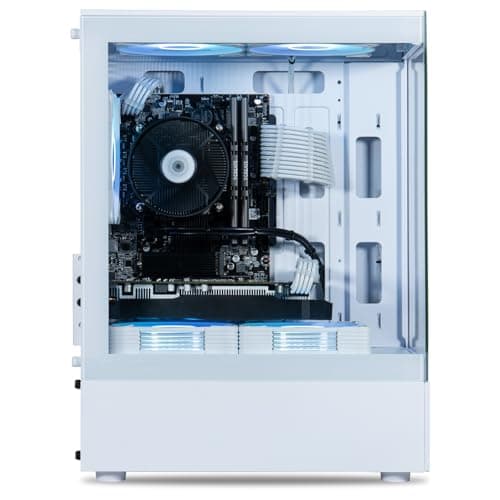 ViprTech Stryker 1.0 Gaming PC - Intel i5-9400F (4.1GHz Turbo), AMD RX 580 8GB, 32GB DDR4 3200, 1TB NVMe SSD, WiFi BT, Win 11 Pro, RGB, Desktop Computer Prebuilt, White