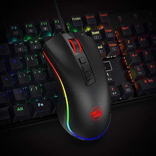 Redragon M711 Cobra Gaming Mouse with 16.8 Million RGB Color Backlit, 10,000 DPI Adjustable, Comfortable Grip, 7 Programmable Buttons