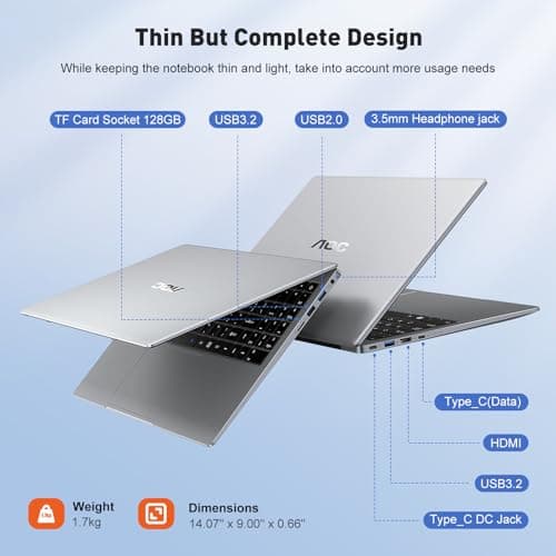 Laptop Computer 16GB RAM 512GB SSD Work Laptops 15.6 Inch FHD Screen Premium Laptop (Up to 3.6GHz) Windows 11 Laptop Computer, Light&Thin, Metal Shell, Webcam, Type-C, USB3.2