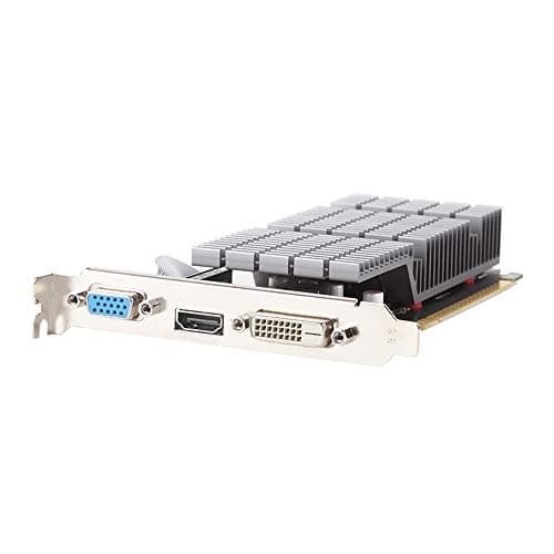 maxsun GEFORCE GT 710 2GB Low Profile Ready Small Form Factor Video Graphics Card GPU Support DirectX12 OpenGL4.5, Low Consumption, VGA, DVI-D, HDMI, HDCP, Fanless Cooling