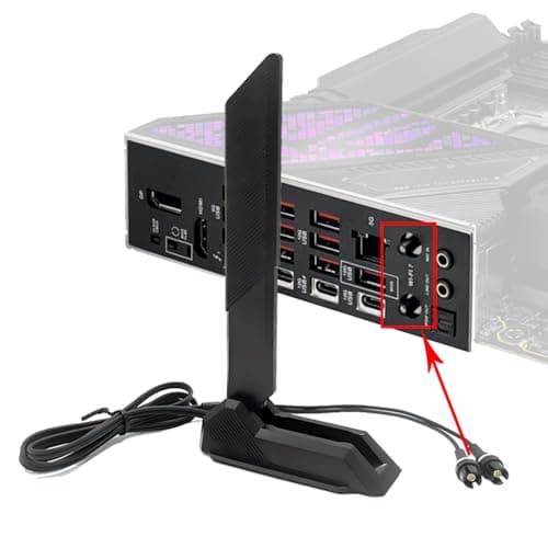 New Interface 2.4/5/6GHz Tri Band WiFi 7 Gaming Motherboard Antenna Cable Replacement for ASUS ROG Strix Z790 X890 Z890 B850 Z790-E Z790-F Z890-H Z890-F Z890-I Z890-E X870-I X870-F X870E-E PC Desktop