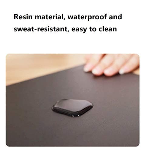 Mouse Pad, Resin Hard Surface Mouse Mat Polymer Silicone Bottom Gaming Mousepad No Smell Waterproof for Games, Office 24 x 20cm (9.5 x 7.8in)