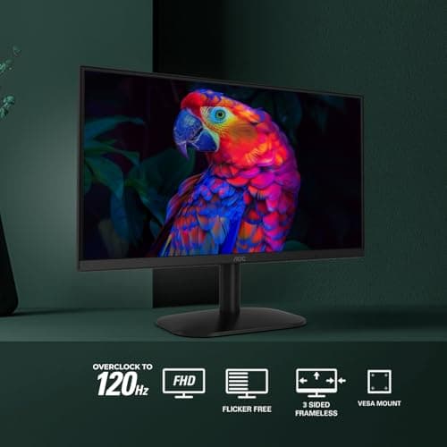 AOC 22B35HM23 22" Full HD (1920 x 1080) 120Hz LED Monitor, Adaptive Sync, VGA & HDMI, Flicker-Free, Low Blue Light, HDR Ready, VESA, Tilt Adjust, Eco-Friendly