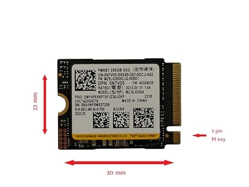 OEM Samsun PM9B1 256GB M.2 PCI-e NVME SSD Internal Solid State Drive 30mm 2230 Form Factor M Key Steam Deck