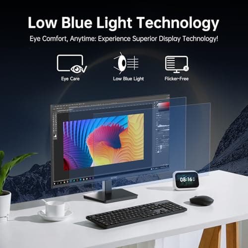 27 Inch 4K UHD(3840 * 2160) Computer Monitor - IPS Monitor, 60hz, HDR400, Anti-Blue Light Screen, DCI-P3 95% 125% sRGB, Support FreeSync and GSync, PC Monitor for Design, Work,Casual Gaming