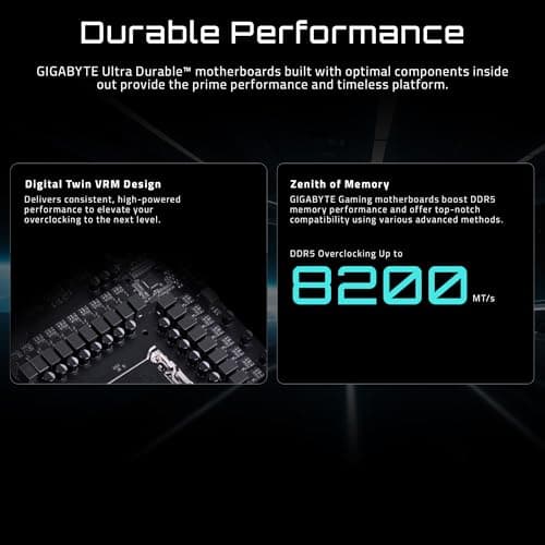 GIGABYTE X870E AORUS Elite WIFI7 AMD AM5 LGA 1718 Motherboard, ATX, DDR5, 4X M.2, PCIe 5.0, USB4, WIFI7, 2.5GbE LAN, EZ-Latch, 5-Year Warranty