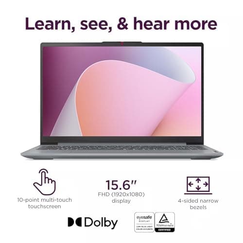 Lenovo IdeaPad Slim 3 Linux Laptop, 15.6" FHD Touchscreen Laptop, 8-Core AMD Ryzen 7 5825U, 16GB RAM, 512GB SSD, Keypad, SD Card Reader, Stylus Pen + External Portable SSD + USB Hub, Linux Ubuntu OS