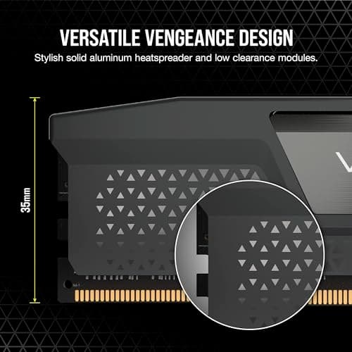 Corsair VENGEANCE DDR5 64GB (2x32GB) DDR5 6000MHz CL30 AMD EXPO Intel XMP iCUE Compatible Computer Memory – Gray (CMK64GX5M2B6000Z30)
