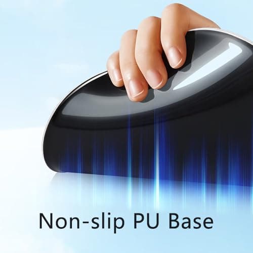 Ergonomic Mouse Pad with Wrist Rest, Gel Wrist Support Mousepad, Pain Relief Laptop Computer Mouse Pad, Non-Slip Mouse Pads for Office & Home (Black)