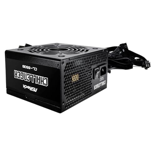 ASRock Challenger Power Supply 650W ATX 2.52 120mm Golf Blade Fan 5 Years Warranty Taiwanese Capacitor CL-650B 80 Plus Bronze Certified Non-Modular