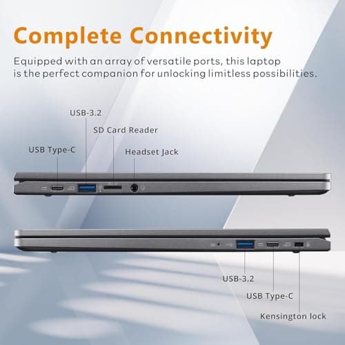 Acer Chromebook Plus 514 Laptop w/ Google AI (14" FHD Touchscreen, Intel 8-Core i3-N305, 8GB RAM, 640GB Storage, 2TB Cloud Storage) Business, Student, 11-Hr Long Battery Life, 1080p Webcam, Chrome OS