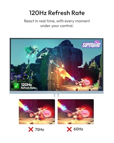 Pixio PX246 Wave Blue 24 inch 120Hz Refresh Rate FHD 1080p Resolution IPS Panel 4ms GTG Response Time Gaming Monitor with Adaptive Sync