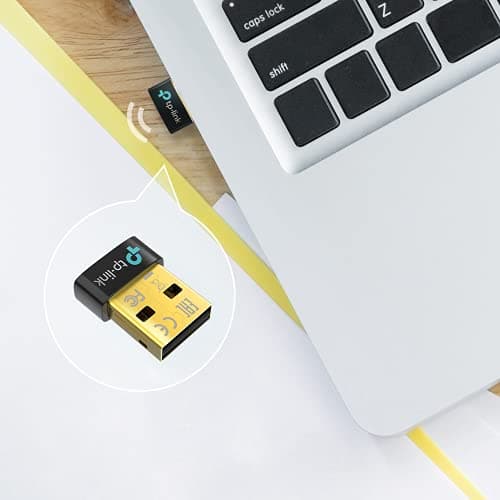 TP-Link USB Bluetooth Adapter for PC, Bluetooth 5.0/5.3 Dongle Receiver, Plug and Play, Nano Design, EDR & BLE, Supports Windows 11/10/8.1/7 for Desktop, Laptop, PS5/PS4/Xbox Controller (UB500)