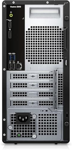 Dell Vostro 3910 Business Tower Desktop, 12th Gen Intel 4-Core Processor, DVD-RW, Display Port, HDMI, Ethernet Port, Windows 11 Pro, Black (16GB RAM | 1TB HHD + 1TB SSD)