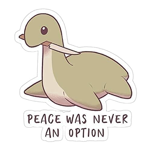 2-Pack Meme Nessy Nessie Apex Legends Knife Sticker Decal Vinyl - 4 Inches - for Car Truck SUV Van Window Bumper Wall Laptop Tablet Cup Tumbler and Any Smooth Surface