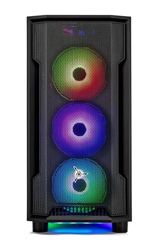 Skytech Gaming Shadow Desktop PC, Ryzen 7 7700X 4.5 GHz (5.4GHz Turbo), NVIDIA RTX 5060, 1TB Gen4 NVMe SSD, 32GB DDR5 RAM 5600 RGB, 650W Gold PSU, Wi-Fi, Win 11