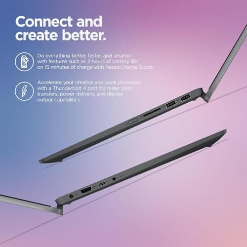 Lenovo IdeaPad Flex 5i 2-in-1 Laptop (14" FHD+ Touchscreen, Intel Core i3-1215U, 8GB RAM, 256GB SSD) Convertible, Fingerprint, FHD Webcam, 9-Hr Battery Life, IST Pen, Win 11 Home in S Mode, Grey