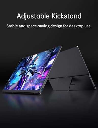 Portable 2K 144Hz Monitor, 16" 2560x1600 QHD Gaming HDR FreeSync, Ultra Slim Travel Screen w/Kickstand & Speaker for Laptop Switch Xbox PS5/4