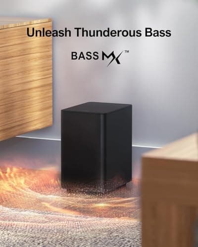 ULTIMEA 5.1 Sound Bar for Smart TV, Virtual Surround Sound System for TV, 320W Peak Power, Adjustable Surround Speakers and Subwoofer, APP Control, Home Theater Soundbar Poseidon D50(2025 New Model)