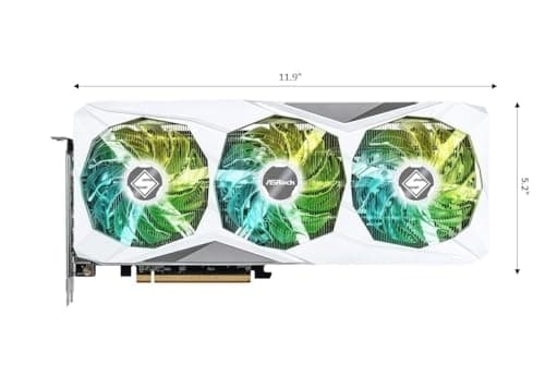 ASRock AMD Radeon RX 7600 Steel Legend 8GB OC GDDR6 128-bit 0dB Silent Cooling Graphics Card DisplayPort 7680 x 4320 HDMI 18 Gbps 3 Fans PCI Express 4
