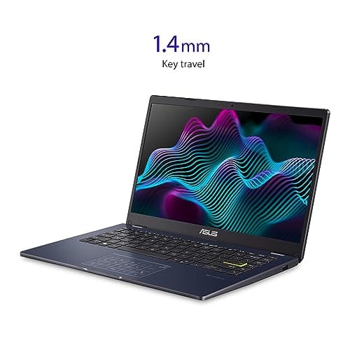 ASUS Vivobook Go 14 L410 Ultra Thin Laptop, 14â€ FHD Display, Intel Celeron N4020 Processor, 4GB RAM, 64GB eMMC, NumberPad, Windows 11 Home in S Mode, 1 Year Microsoft 365, Star Black, L410MA-AH02