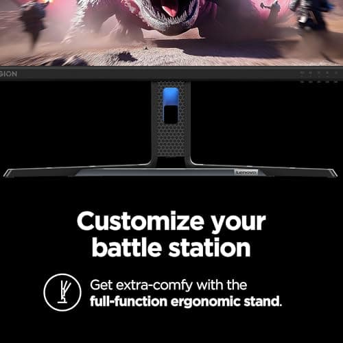 Lenovo Legion R24e - Gaming Monitor - 23.8" Flat FHD - 180 Hz - 1ms Response - AMD FreeSync - HDRDecode, HDMI 2.1, DP 1.4, Audio - Lift/Tilt/Pivot/Swivel Stand - Raven Black