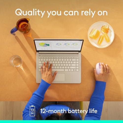 Logitech M196 Bluetooth Wireless Mouse, Compact and Portable Mouse for Laptops, Tablets and More, 12-Month Battery, Smooth Tracking, Compatible with PC and Mac, Windows and macOS - Rose