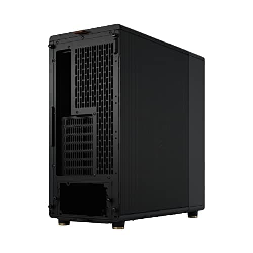 Fractal Design North - Genuine Walnut Wood Front - Mesh Side Panels - Two 140mm Aspect PWM Fans Included - Type C USB - ATX Airflow Mid Tower PC Gaming Case,Charcoal Black