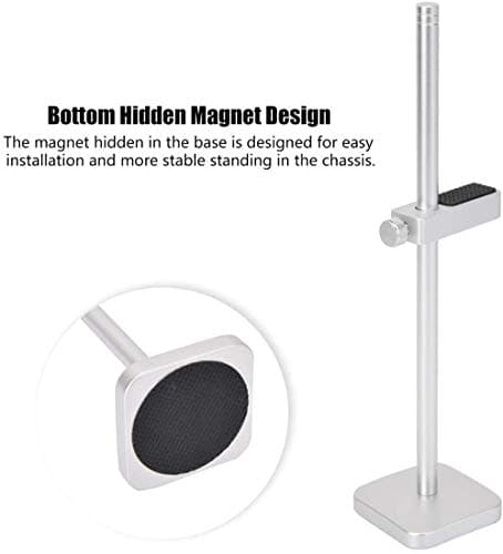 Graphics Card GPU Brace Support, Video Card Sag Holder Bracket, GPU Stand, Anodized Aerospace Aluminum (Silver)