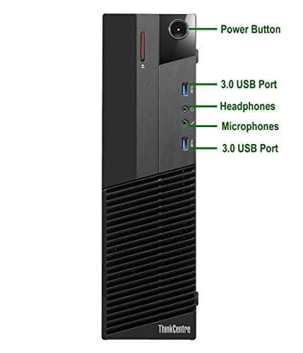 Lenovo M93P SFF Computer Desktop PC Intel Core i7 3.4GHz Processor 16GB Ram 128GB M.2 SSD 2TB HDD Wireless Keyboard Mouse, WiFi | Bluetooth, New Dual 23.8" Monitor Win 10 Pro (Renewed)