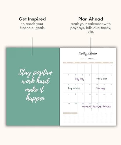 Lamare Budget Planner and Monthly Bill Organizer – Financial Planner with Expense Tracker Notebook, Debt Tracker & Budget Journal