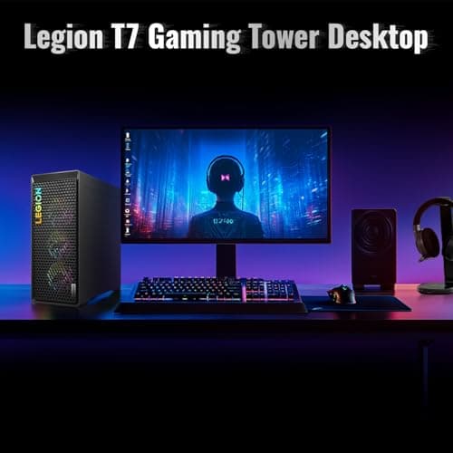 Lenovo Legion Tower 7i Gen 8 Intel i9-14900KF, NVIDIA GeForce RTX 4080 Super Premium Gaming Desktop, 64GB DDR5, 4TB SSD, RGB Light, Wired M&KB, Wi-Fi 6, Bundle USB-C Travel Hub Gen2 Dock