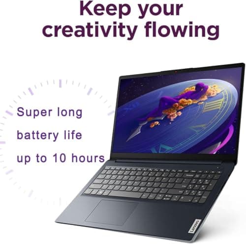 Lenovo IdeaPad (15.6" FHD Anti-Glare, Intel Core i5-1235U (> i7-1165G7), 16GB RAM, 1TB SSD), Laptop for Home, Student, Business, Webcam w/ Shutter, 10-Hour Long Battery Life, Win 11 Home in S Mode