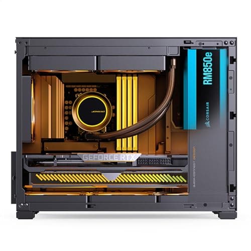 JONSBO D32 STD Micro-ATX PC Case,High Compatibility Mini Desktop Case, Support MATX Back-Connect/BTF MB,365mm GPU/240AIO/163mm Air Cooler, ATX/SFX-L/SFX PSU, USB3.2 PC Gaming Case,Black